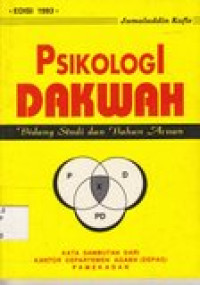 Psikologi dakwah: bidang studi dan bahan acuan