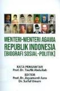 Menteri-menteri agama Republik Indonesia (biografi sosial-politik)