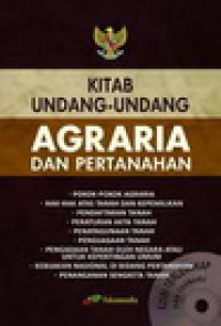 Kitab undang-undang agraria dan pertanahan