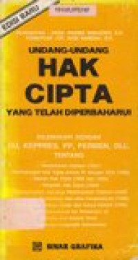 Undang-undang hak cipta yang telah diperbaharui