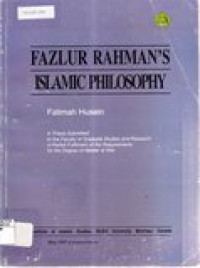 Fazlur Rahman's Islamic philosophy