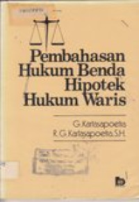 Pembahasan hukum benda hipotek hukum waris