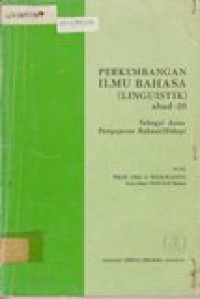 Perkembangan ilmu bahasa (linguistik) abad 20