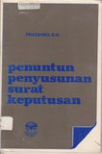 Penuntun penyusunan surat keputusan