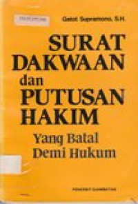 Surat dakwaan dan putusan hakim