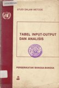 Tabel input-output dan analisis: perserikatan bangsa-bangsa