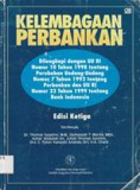 Kelembagaan perbankan edisi 3