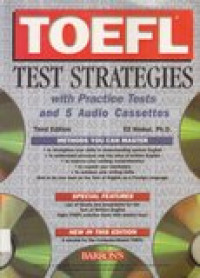 TOEFL test strategies with practice tests and 5 audio cassettes