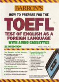 TOEFL test of english as a foregn language with audio cassettes 11th edition