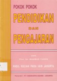 Pokok-pokok pendidikan dan pengajaran