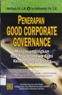 Penerapan good corporate covernance