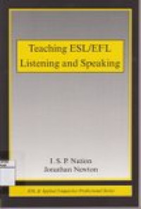 Teaching ESL/EFL Listening and Speaking