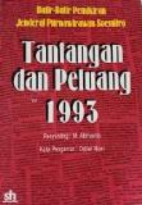 Butir-butir pemikiran jenderal Purnawirawan Soemitro : tantangan dan peluang 1993