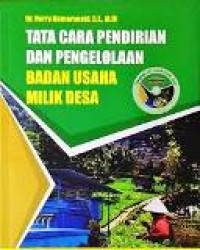 Tata cara pendirian dan pengelolaan Badan Usaha Milik Desa