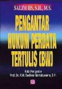 Pengantar hukum perdata tertulis