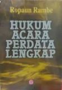 Hukum acara perdata lengkap