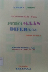 Persamaan diferensial : teori dan soal-soal