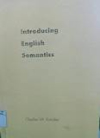 Introducing english semantics