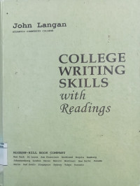 College writing skills with readings