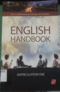 English handbook: matriculation one
