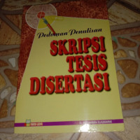 Pedoman penulisan skripsi tesis disertasi