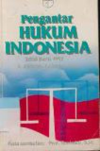 Pengantar hukum indonesia