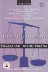 Pelajaran hukum pidana 2