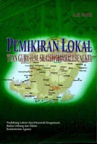 Pemikiran Lokal : Tuan Guru H.M Shaleh Hambali Bengkel