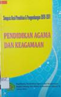Image of Pendidikan agama dan keagamaan: sinopsis penelitian dan pengembangan tahun 2010-2011