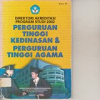 Direktori akreditasi program studi 2002 perguruan tinggi negeri buku 3