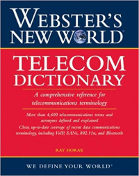 Image of Webster's new world telecom dictionary