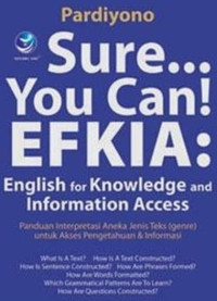 Sure you can EFKIA: english for knowledge and information access